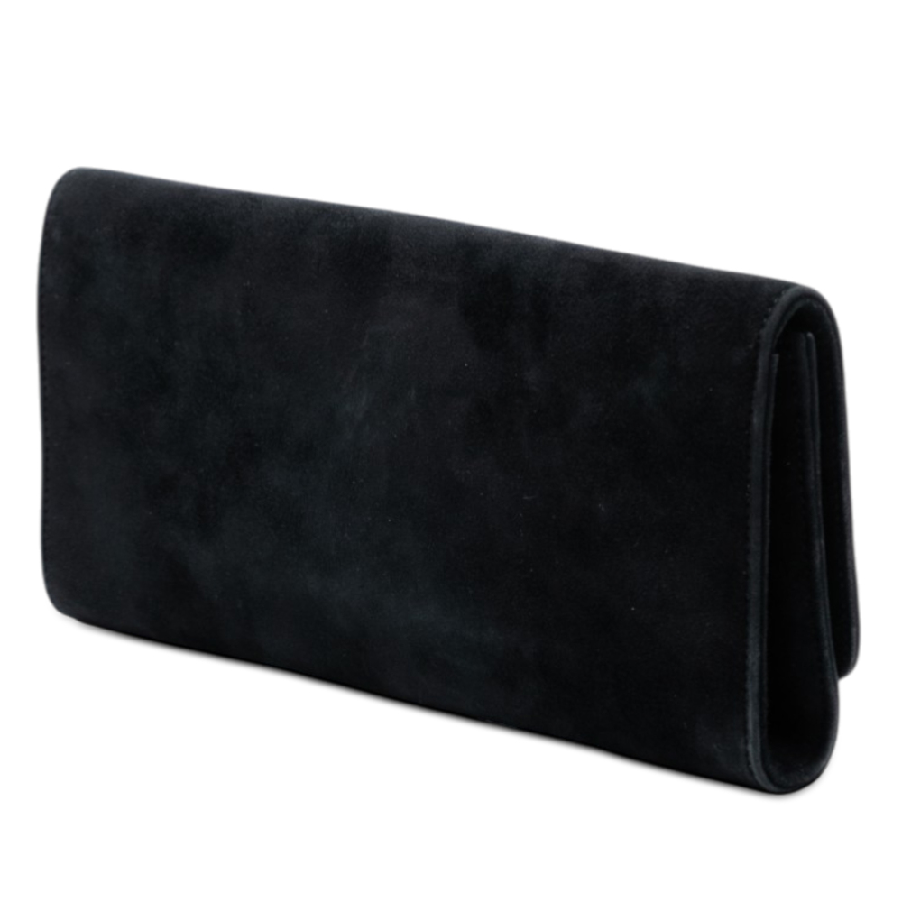 Pre-Loved Gucci Suede Crystals Broadway Clutch - Picture 2 of 7